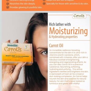 Skincare Beauty Soap with Carrot Oil - Orange